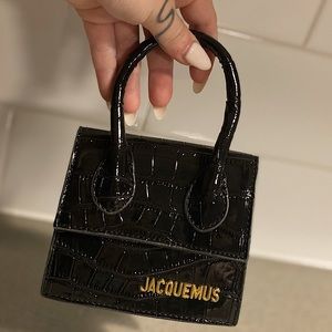 JACQUEMUS MINI black shoulder bag NWT